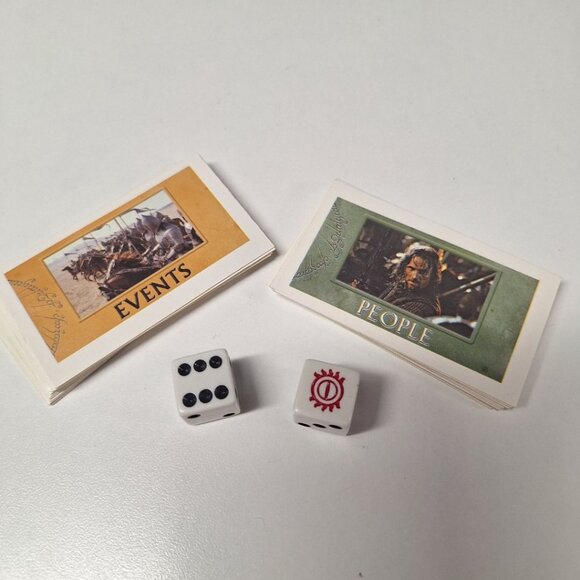 Monopoly Lord Of The Rings Trilogy Cards Dice Replacement Pieces People Events - Picture 2 of 2